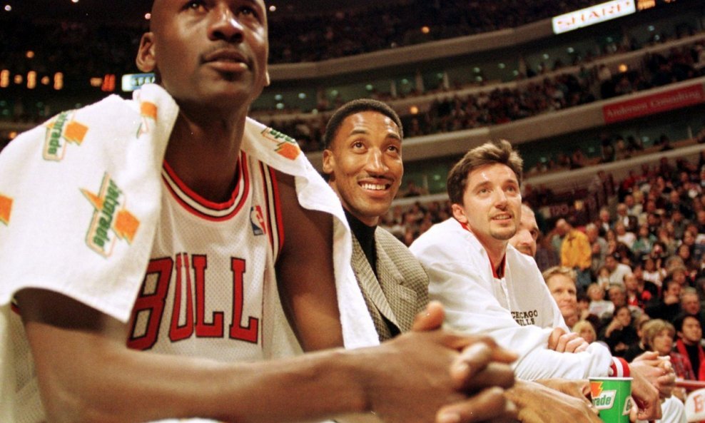 Michael Jordan, Scottie Pippen i Toni Kukoč