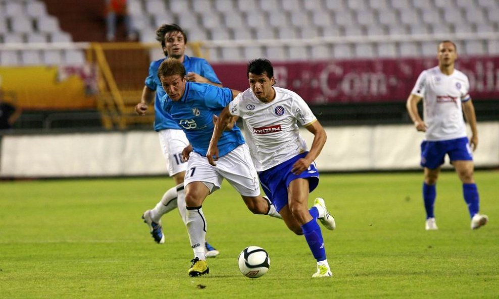 Neven Vukman ( Rijeka) i Anas Sharbini ( Hajduk)