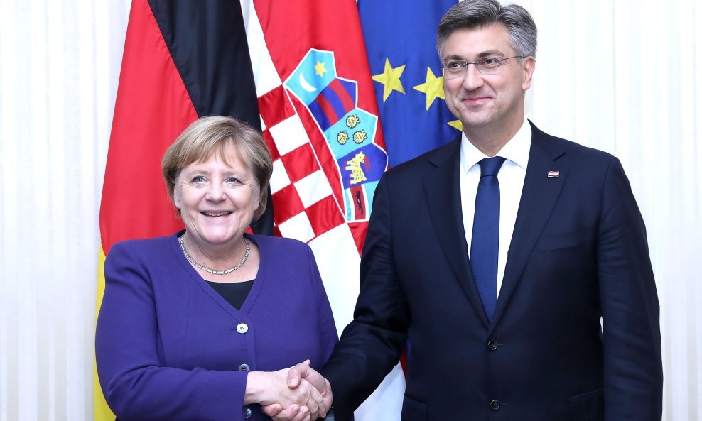 Angela Merkel i Andrej Plenković