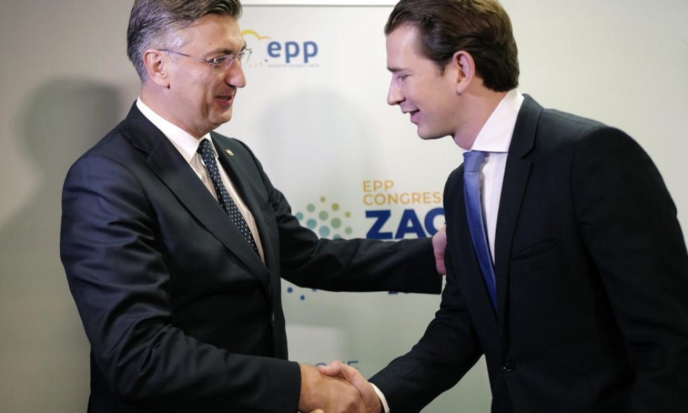 Andrej Plenković i Sebastian Kurz