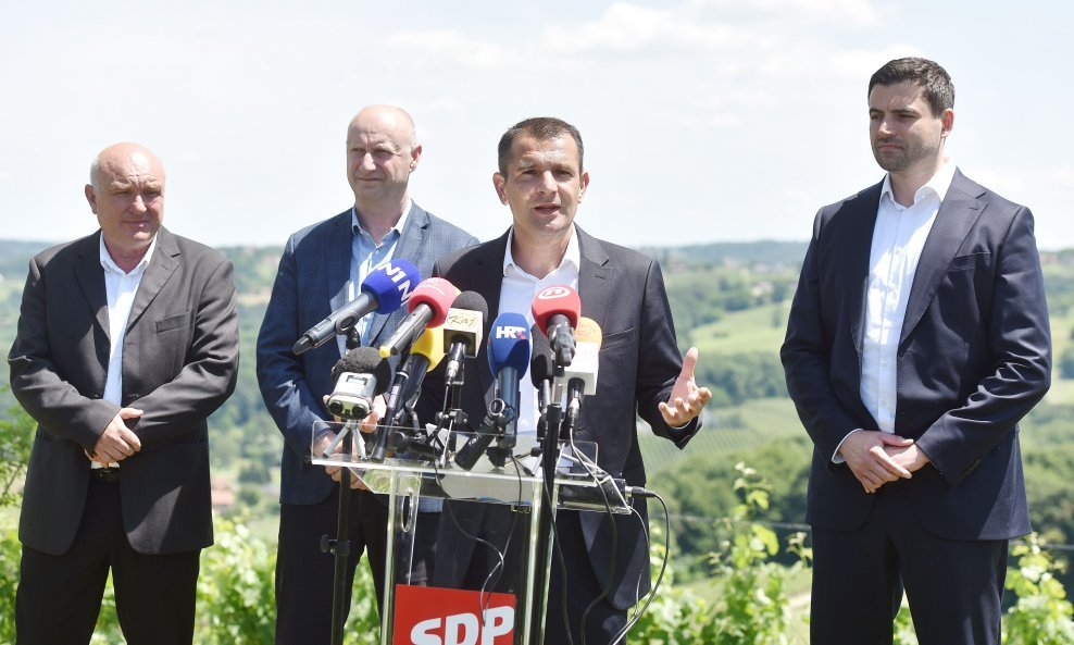 Matija Posavec i Davor Bernardić u Štrigovi