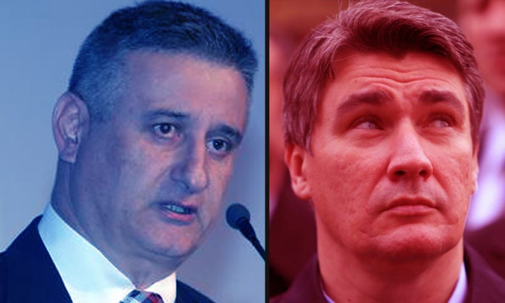 Tomislav Karamarko Zoran Milanović plavi crveni montaža