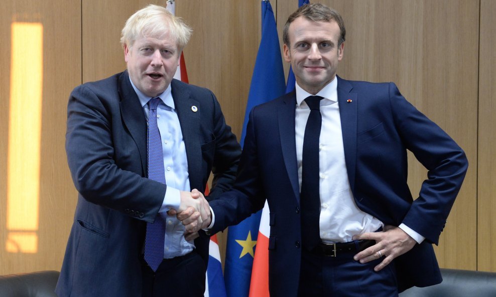 Boris Johnson i Emmanuel Macron