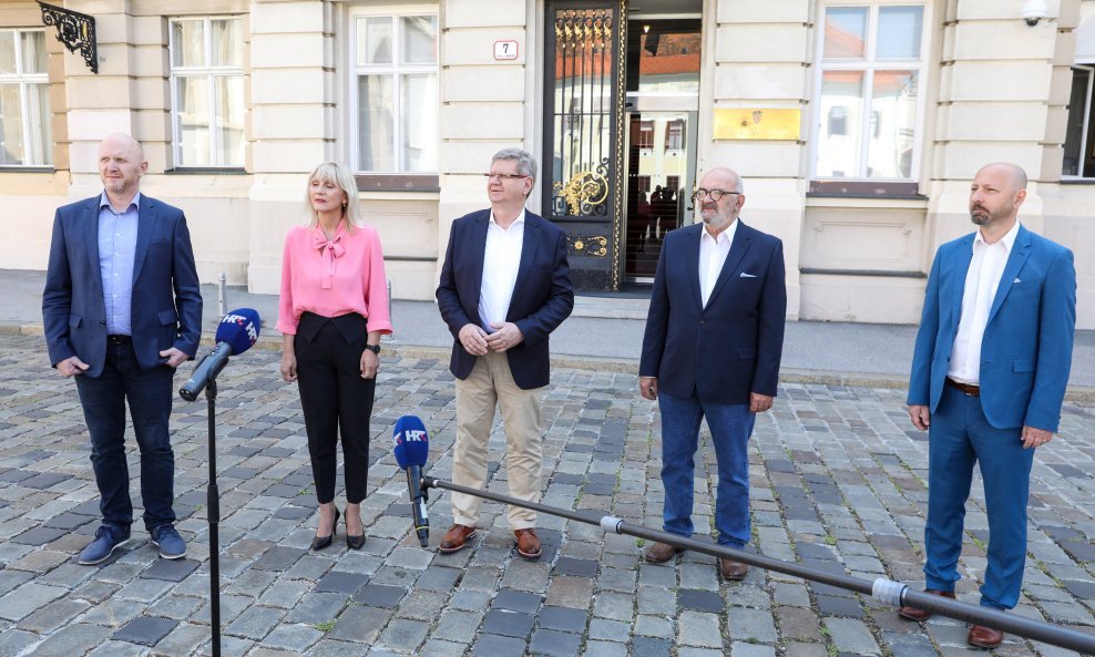 Renato Petek, Bojana Hribljan, Davor Dobrović, Mirando Mrsić i David Bregovac