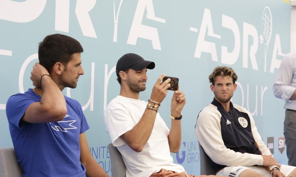 Novak Đoković Grigor Dimitrov i Dominic Thiem u Beogradu