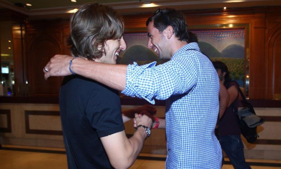 Luka Modrić i Darijo Srna