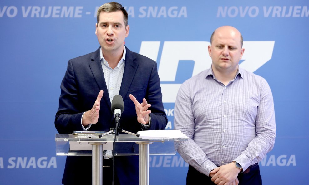 Mislav Herman i Ivan Ćelić na konferenciji za medije