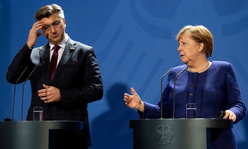 Angela Merkel i Andrej Plenković