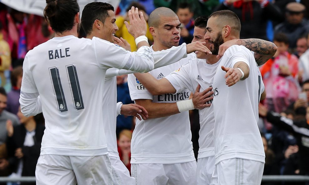 Karim Benzema, Gareth Bale, Cristiano Ronaldo, Pepe i James Rodriguez