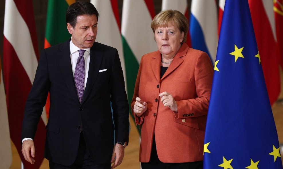 Njemačka kancelarka Angela Merkel i predsjednik talijanske vlade Giuseppe Conte