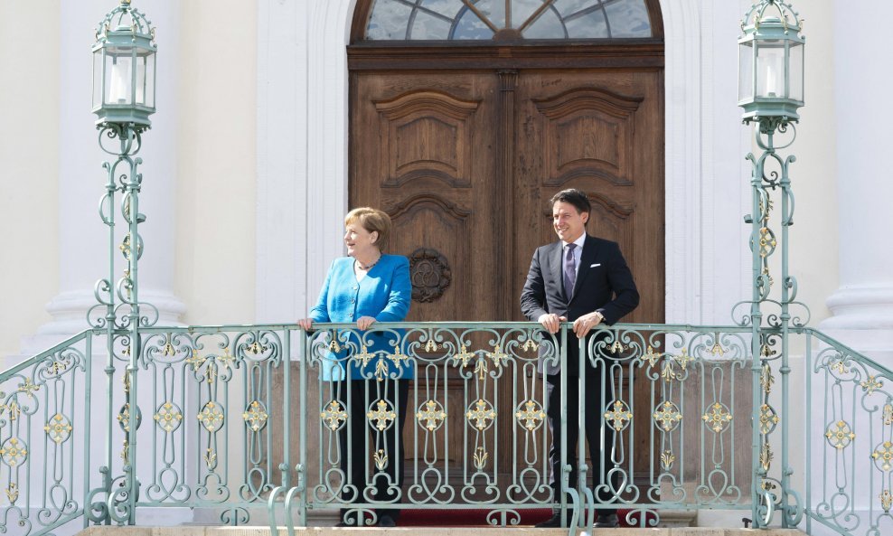 Angela Merkel i Giuseppe Conte