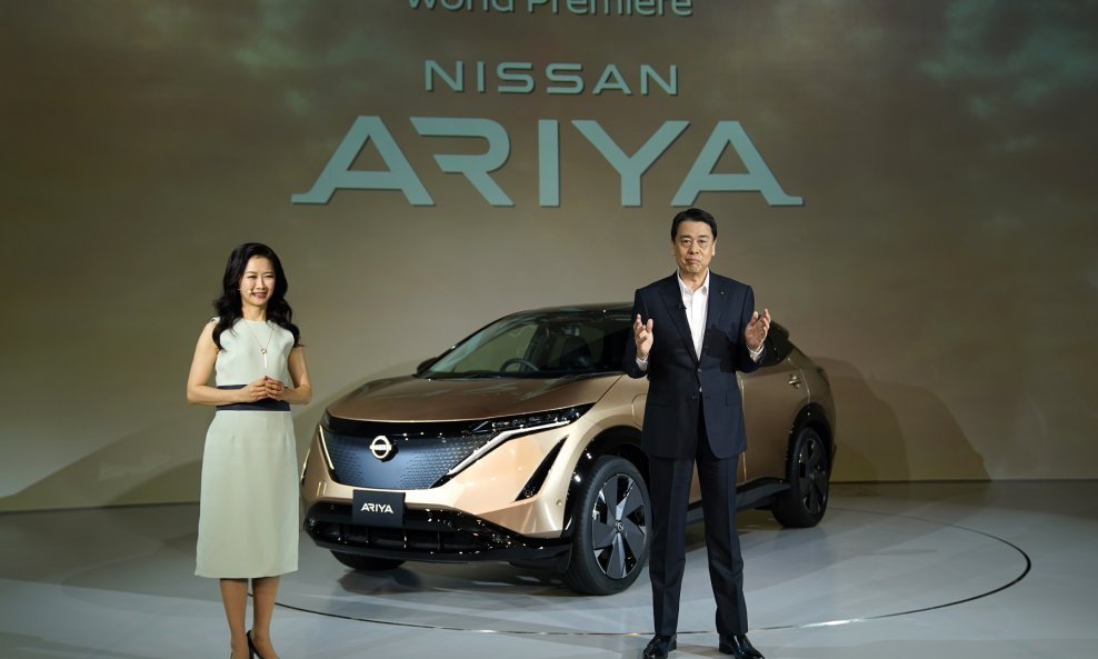Nissanov izvršni direktor Makoto Uchida na svjetskoj premijeri Ariye
