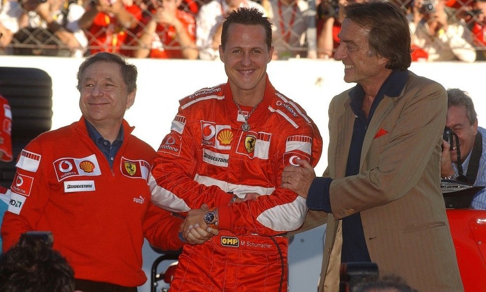 Jean Todt (lijevo) i Michael Schumacher (u sredini)