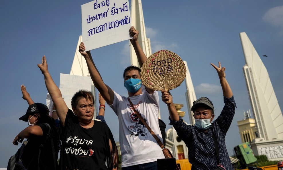 Prosvjed na Tajlandu