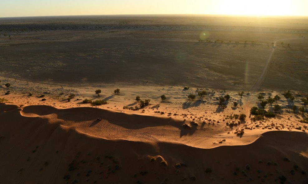 Pustinja u Australiji - ilustracija