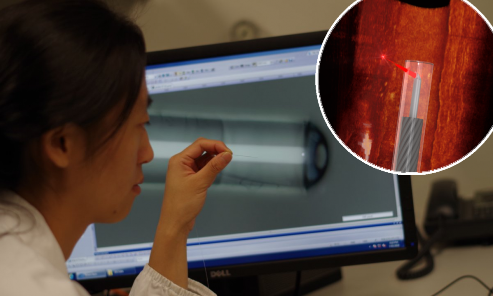 Jiawen Li i ultratanki endoskop otisnut u 3D printeru