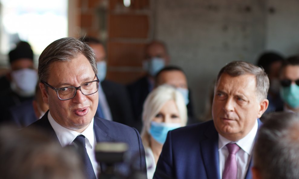 Aleksandar Vučić i Milorad Dodik