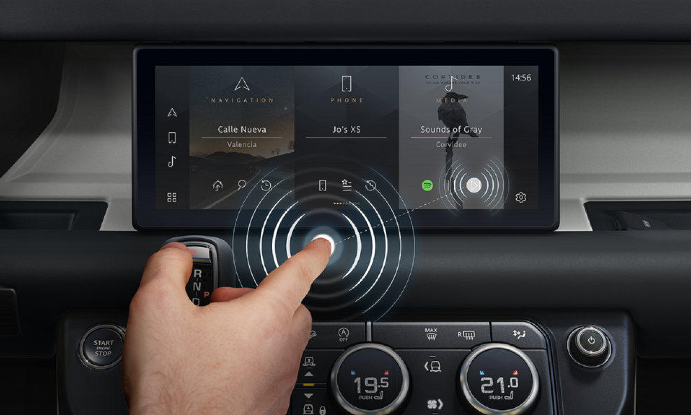 Jaguar Land Roverova tehnologija 'prediktivni dodir' je primjenjiva na dodirne zaslone u automobilu
