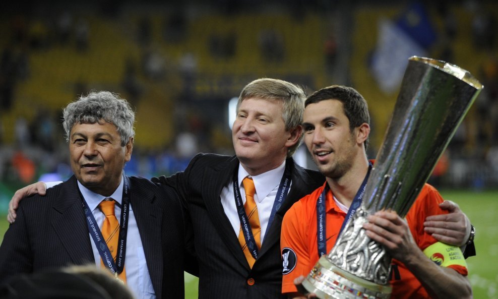 Mircea Lucescu, vlasnih Šahtara Rinat Ahmetov i bivši kapetan Darijo Srna