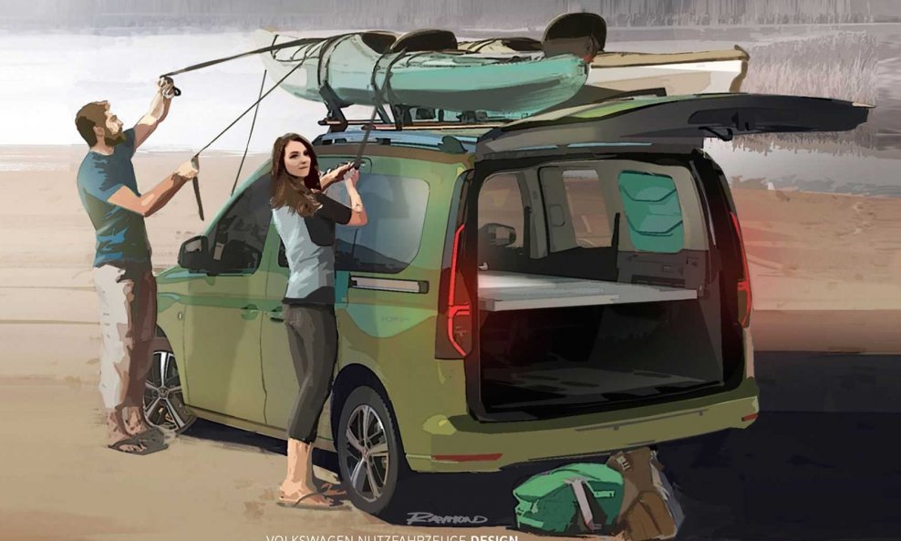 Volkswagen Mini-Camper nasljednik je modela Caddy Beach, a omogućuje ležeran i udoban odmor u prirodi