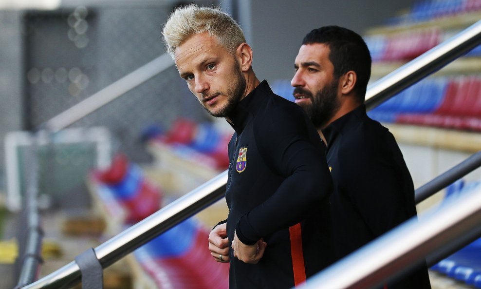 Ivan Rakitić i Arda Turan snimljeni u Barceloni 2017.