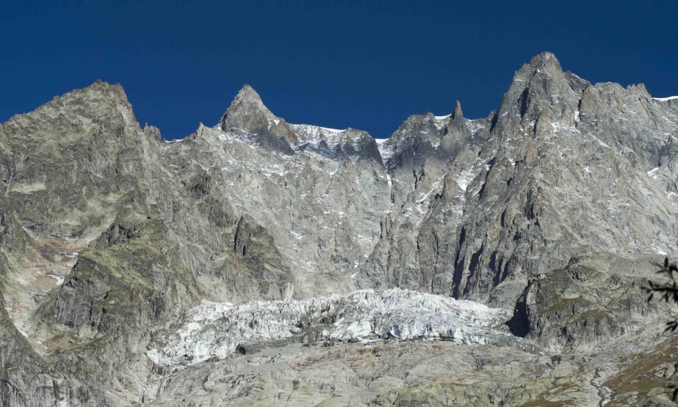 Ledenjak Panpincieux na Mont Blancu