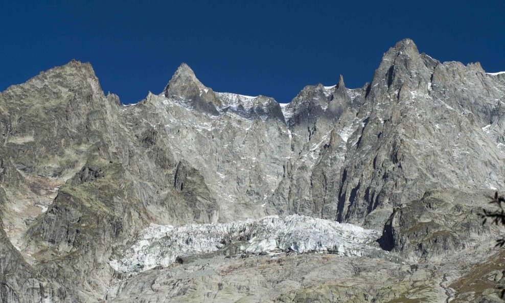 Ledenjak Panpincieux na Mont Blancu