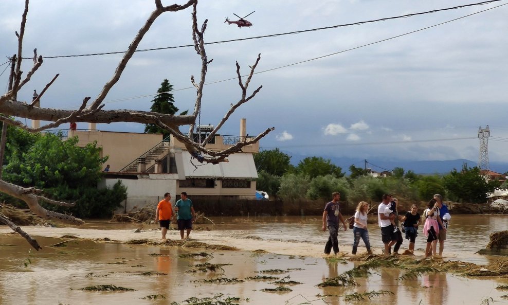Poplave i bujice na grčkom otoku Evia