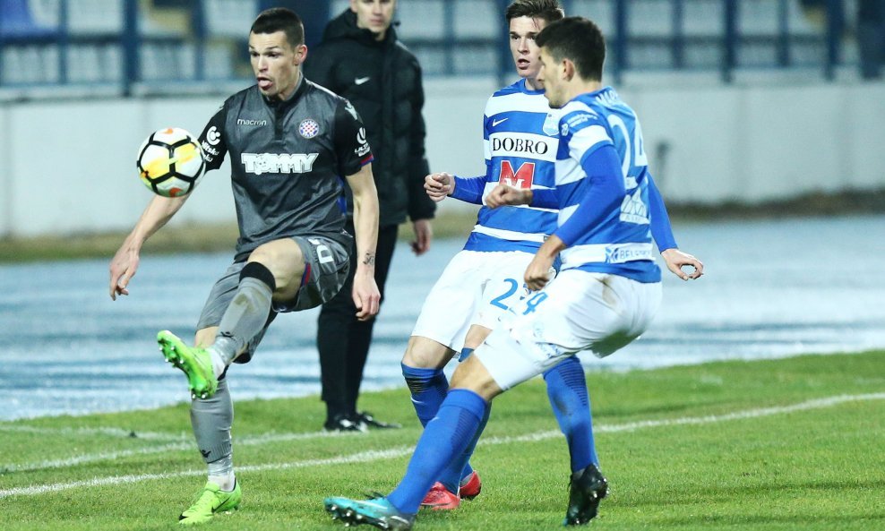 Ante Erceg (prvi s lijeva, u Hajdukovm dresu) u novoj sezoni nosit će plavo-bijeli dres Osijeka