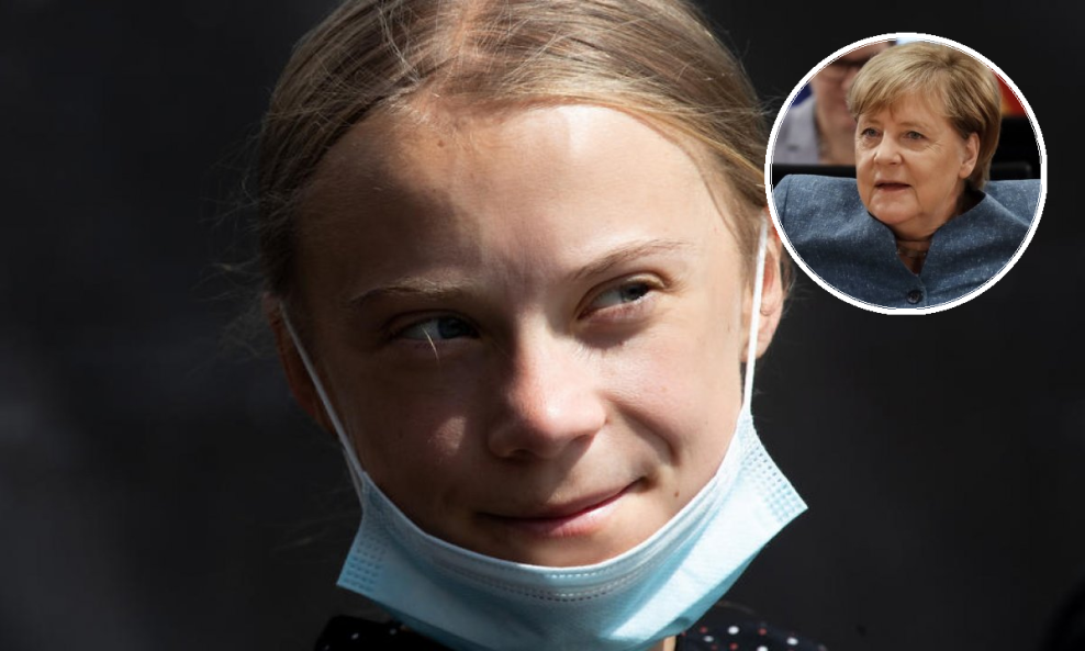 Greta Thunberg i Angela Merkel