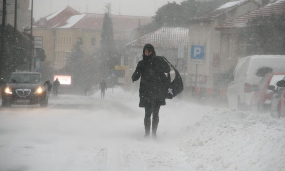 Šibenik snijeg