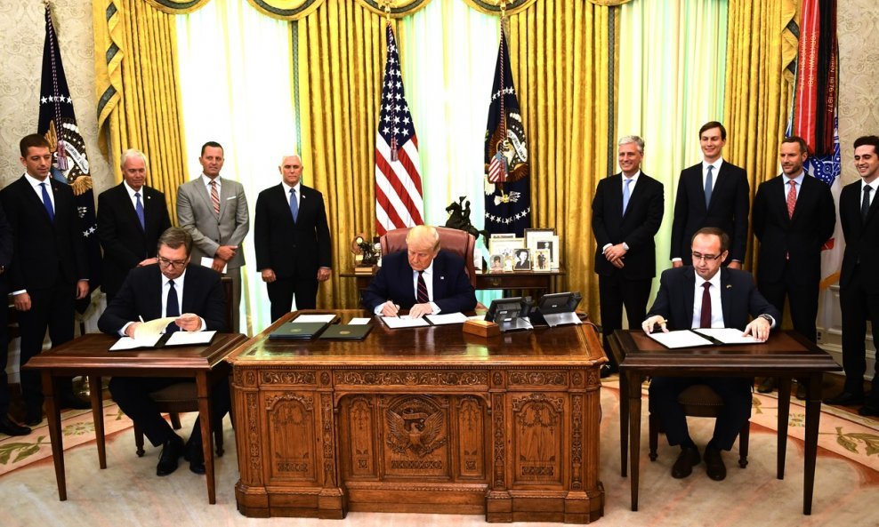 Potpisivanje sporazuma između Srbije i Kosova u Bijeloj kući