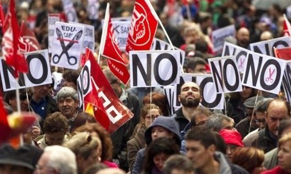 Španjolska prosvjed eurozona