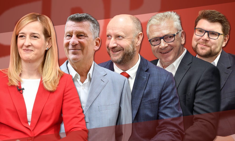 Mirela Ahmetović, Marino Percan, Željko Kolar, Ranko Ostojić i Peđa Grbin