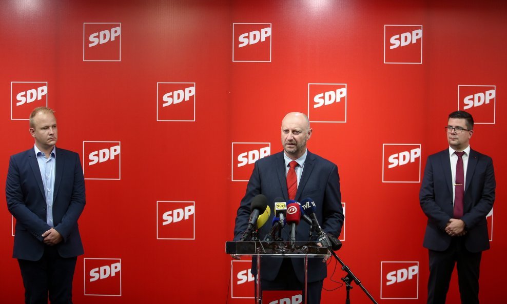 Konferencija za novinare Željka Kolara u SDP-u