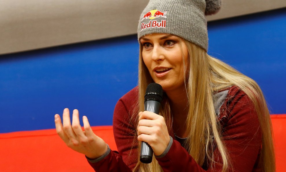 Alpine Skiing - FIS Alpine Skiing World Cup - Women's downhill - Zauchensee, Austria - 12/01/17 - U.S. skier Lindsey Vonn during a news conference.    REUTERS/Leonhard Foeger