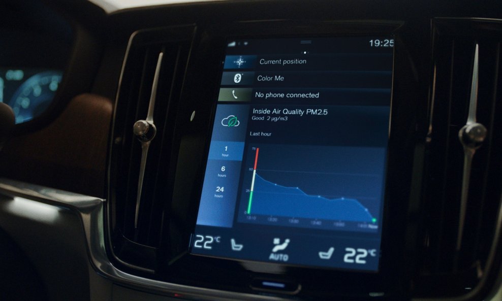 Volvo Cars Advanced Air Cleaner je prva na svijetu premium tehnologija kvalitete zraka u automobilima, a možete ju provjeriti i putem svog pametnog telefona