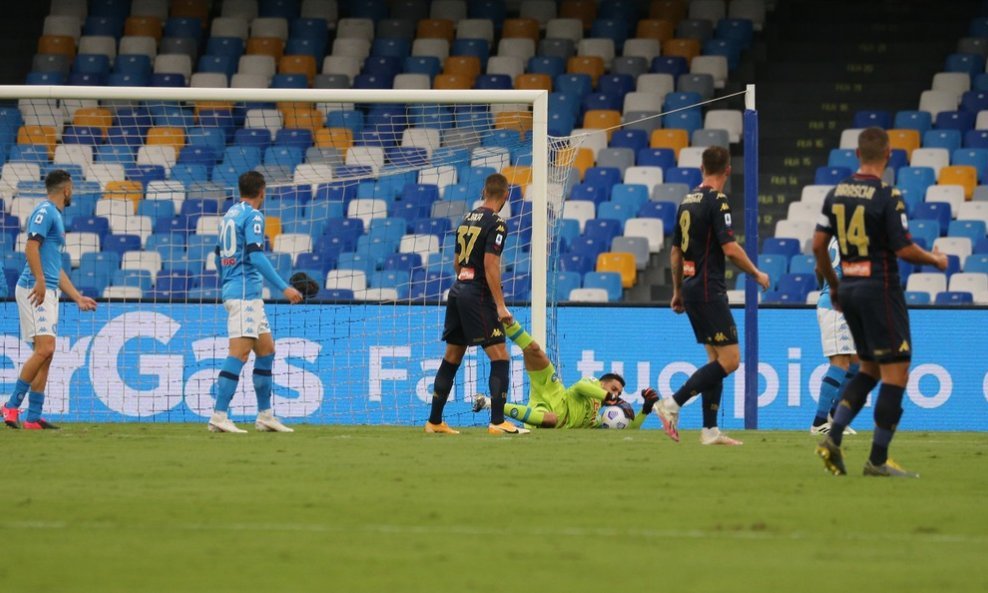 Detalj s utakmice Napoli - Genoa