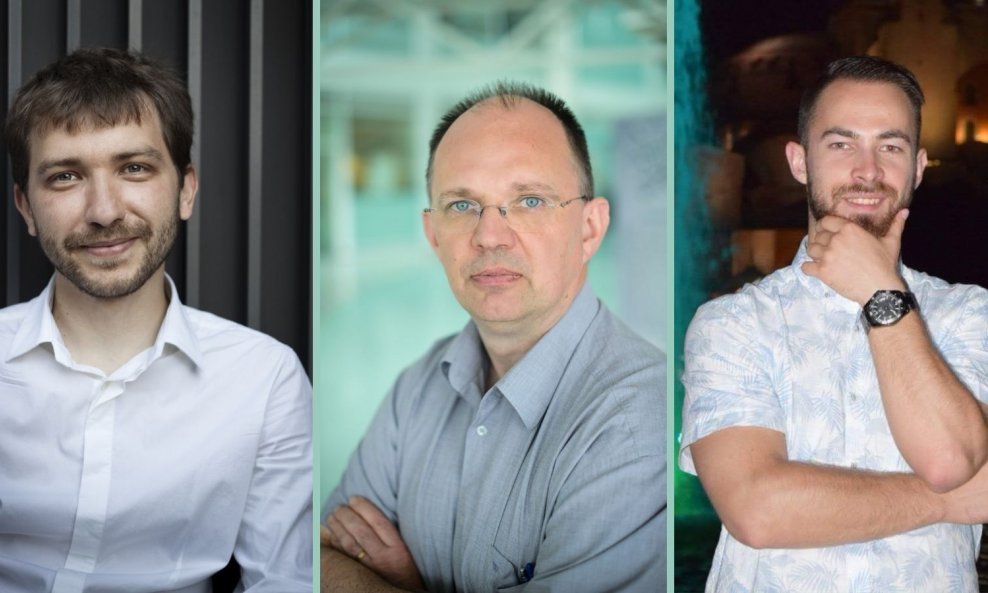 Hrvatski znanstvenici dr. sc. Ivan Halasz, dr. sc. Ernest Meštrović i Tomislav Stolar