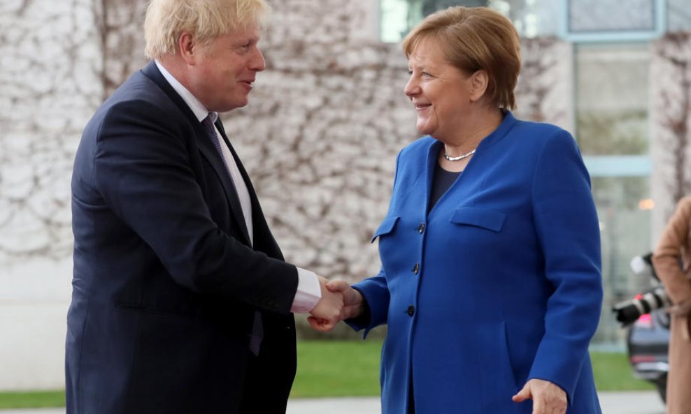 Boris Johnson i Angela Merkel