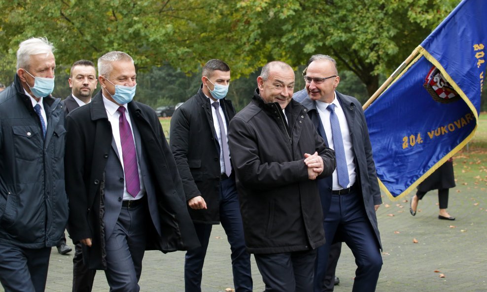 Tomo Medved i Gordan Grlić Radman u Vukovaru na obilježavanju obljetnice smrti general bojnika Blage Zadre