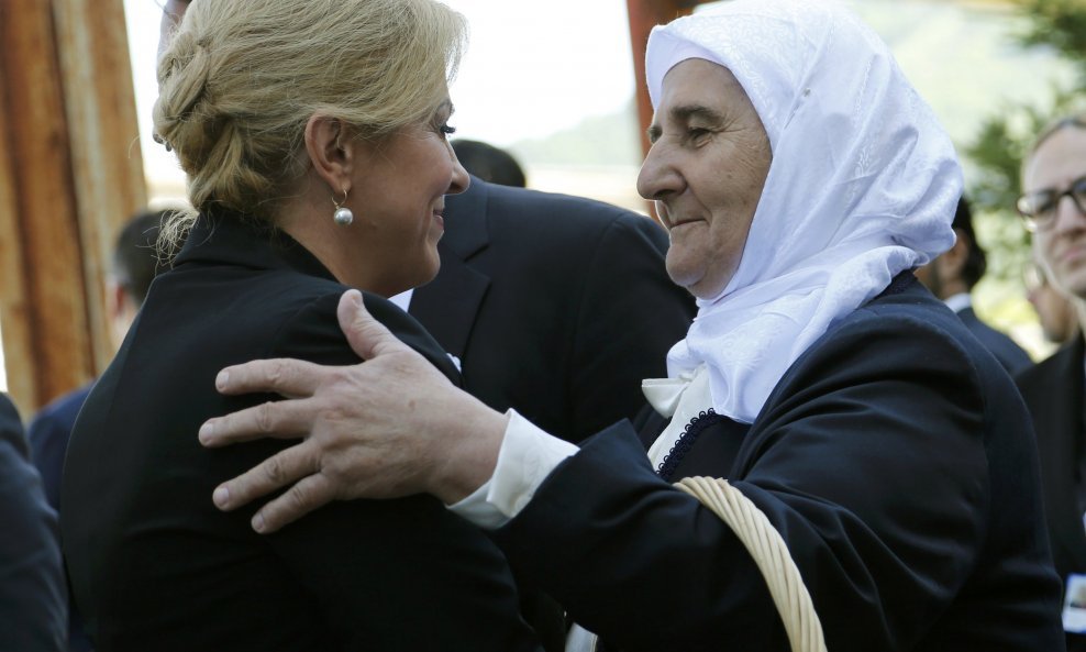 Kolinda Grabar Kitarović u Srebrenici