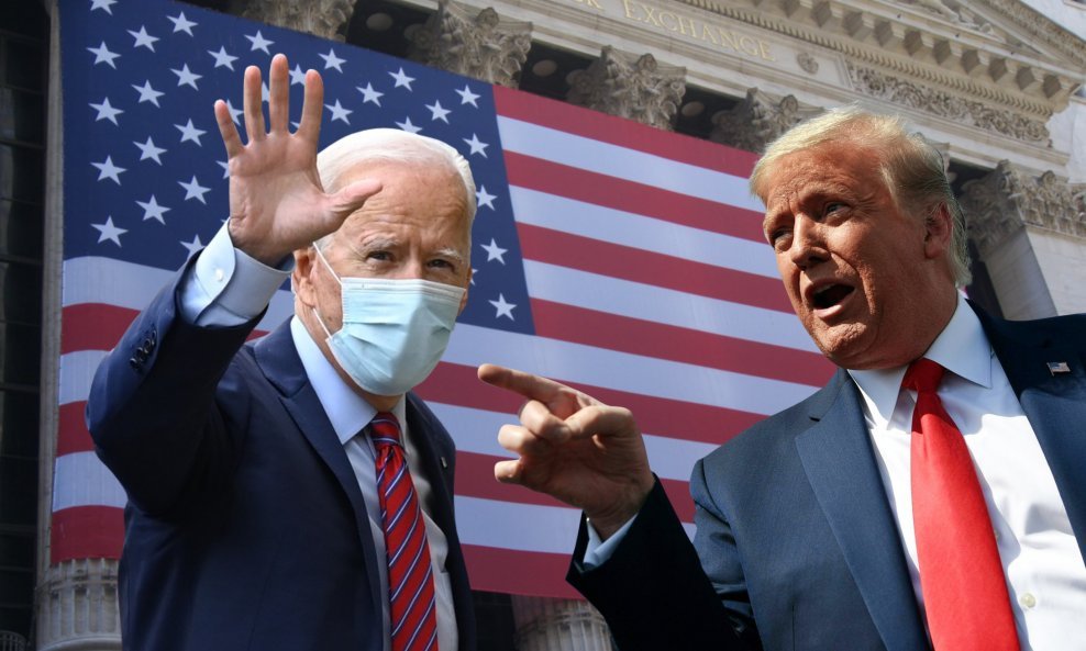 Joe Biden i Donald Trump - ilustracija