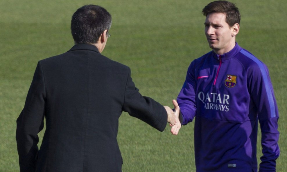 Josep Maria Bartomeu i Lionel Messi