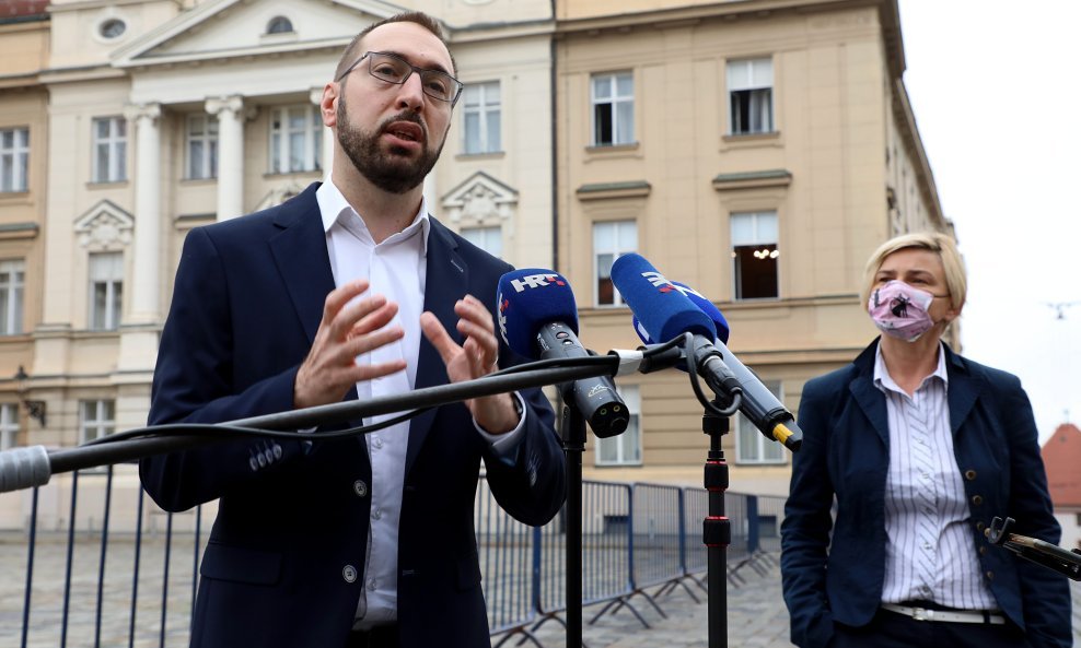 Tomislav Tomašević i Sandra Benčić