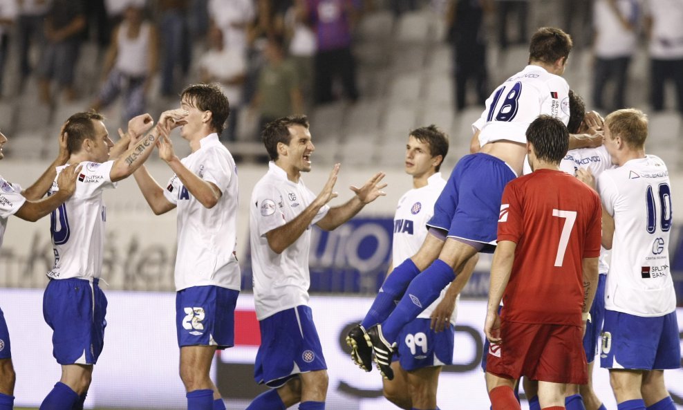 Hajduk, slavlje igrača