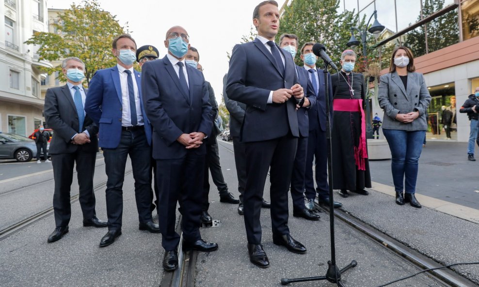 Emmanuel Macron u Nici