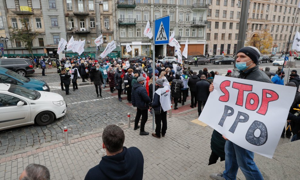 Prosvjed protiv zatvaranja u Kijevu