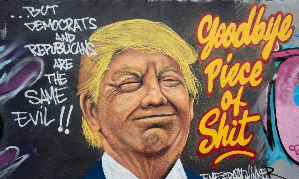 Mural s likom američkog predsjednika Donalda Trumpa u Berlinu
