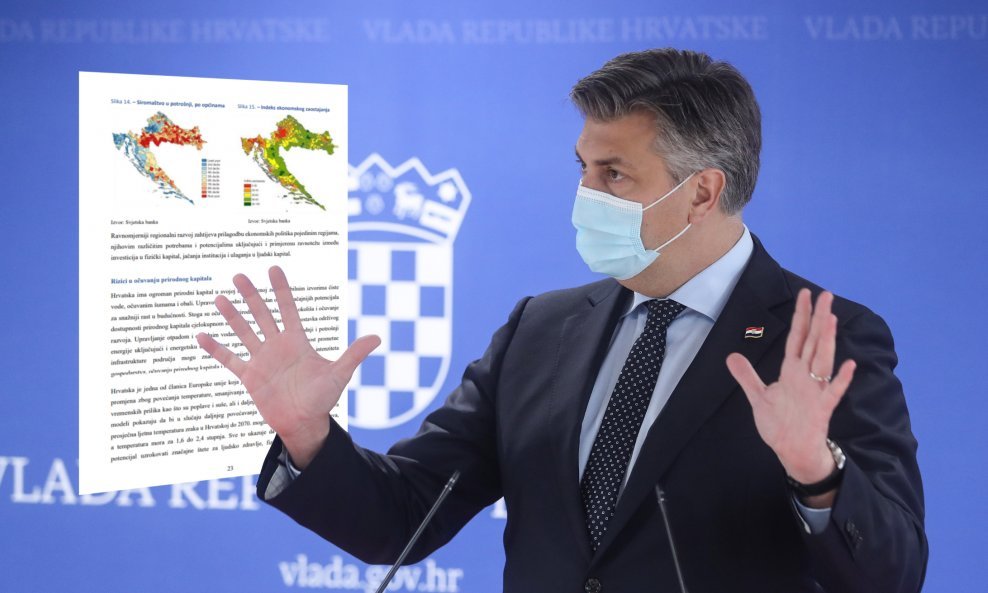 Premijer Andrej Plenković i detalj iz NRS-a 2030.